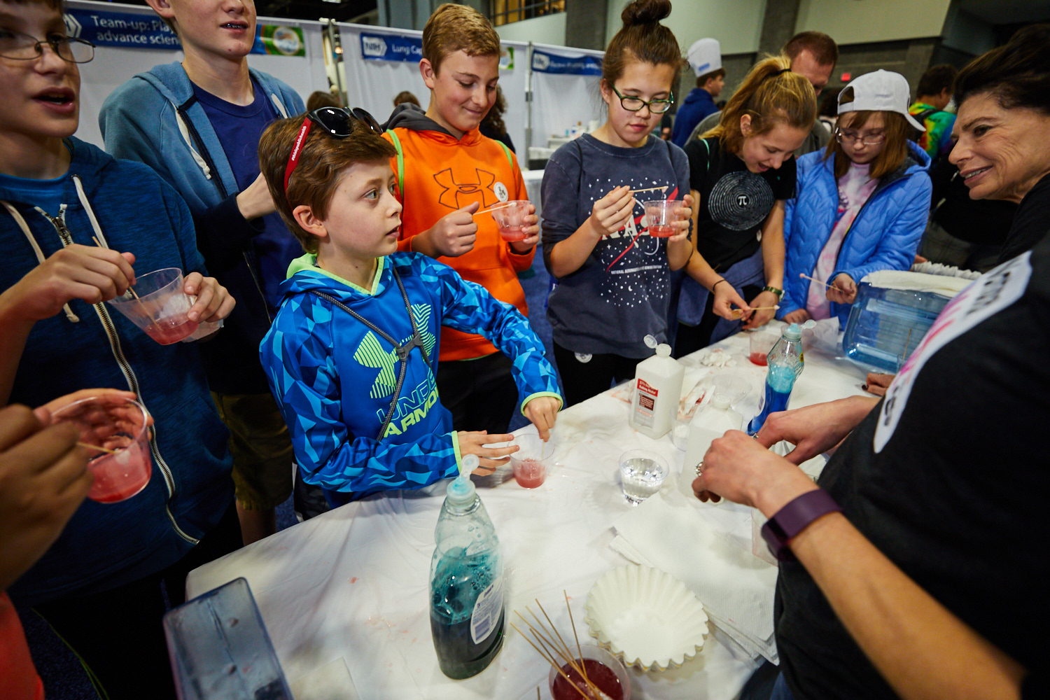 Children participating in the USA Science and Engineering Festival