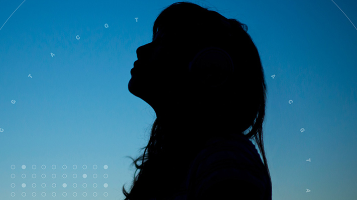 Silhouette of girl